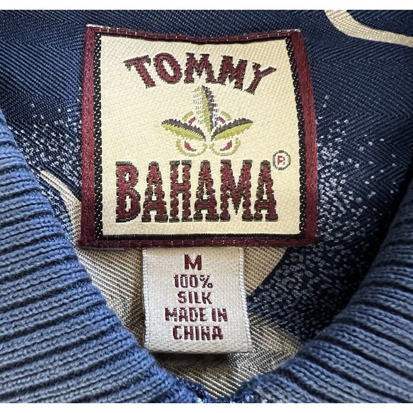 Tommy Bahama Hawaiian Polo Shirt Mens L Silk Pineapple Coconut All Over Print - Picture 4 of 10